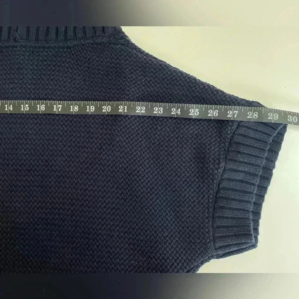 Tommy Hilfiger Navy Blue Knit Cardigan Sweater - Women’s XL - Picture 7 of 12